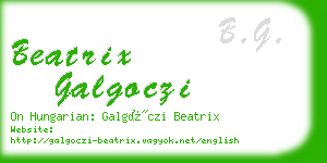 beatrix galgoczi business card